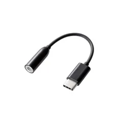 【 新品 未開封 】 エレコム Ｔｙｐｅ－Ｃ－４極イヤホン端子変換ケーブル／ブラック EHP-C35BK 未使用 送料無料