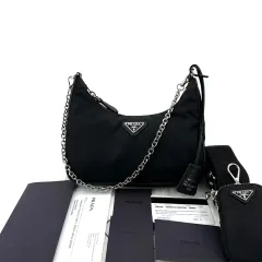 プラダ PRADA ナイロンBR0232 サフィアーノホーボーバッグ