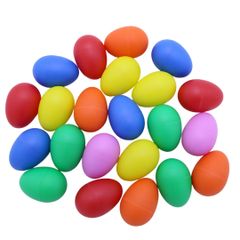 [New Arrival] MaT store Maracas Egg Shakers, Musical Instruments, Percussion Instruments, Egg-shaped, 5 Colors, Set of 40