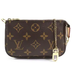 未使用品△LOUIS VUITTON ルイヴィトン M58009 ミニ・ポシェット・アクセソワール モノグラムキャンバス ヌポーチ ブラウン 箱・保存袋付き フランス製 レディース 大人気 オススメ◎