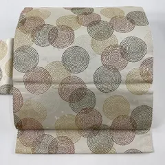 本日最終日！極美品★特選西陣御召キモノ★菱屋善兵衛★証紙あり★鶯色 平和屋本店□極上 京都・西陣 織元ブランド 秦流舎 お召 七宝文