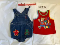 238ミキハウスmikihouse8085size 昭和レトロセット　ダルマオール