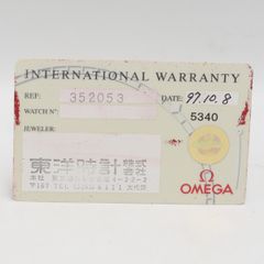 OMEGA オメガ 未記入 国際保証書 ギャランティー 1968 - メルカリ