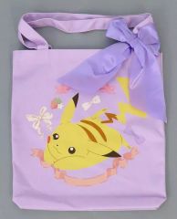 [Used] Miscellaneous Goods: Pikachu Platinum Zakkari Ribbon Tote Bag "Pokémon"