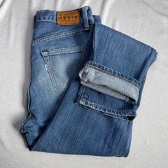 送料無料 即決 EDWIN 503 28 ストレート ストレッチ デニム ウォッシュ加工 アメカジ カジュアル 日本製 インディゴ ブルー エドウィン