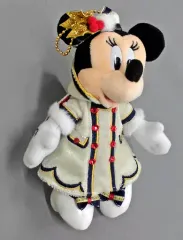 【中古】ぬいぐるみ ミニーマウス(イッツ・クリスマスタイム!) ぬいぐるみバッジ 「ディズニー・クリスマス2019」 東京ディズニーシー限定