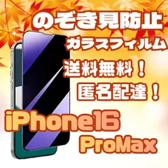 新発売！送料無料覗き見防止強化ガラスフィルムiPhone16ProMAX
