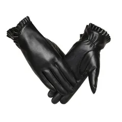 全20タイプ！ 手袋 レディース グローブ 裏起毛 リボン ファー ボタン 付き PU革 スマホ対応 タッチパネル フリル レース 秋冬 通勤 通学 自転車 バイク 防寒 防水 保温 防風 フィット xzjhsvs#