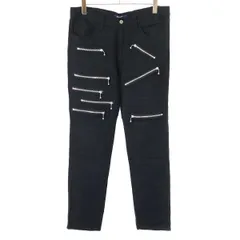 JUNYA WATANABE COMME des GARCONS MAN ジュンヤワタナベ コムデギャルソンマン 07AW ウール縮絨ライダースジップパンツ WT-P045 ブラック Mのサムネイル