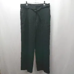 ◇ Θ NATURAL BEAUTY BASIC カジュアルワイドスラックスパンツ サイズ縦　横　XL ブラック系 レディース E  【1507030014230】