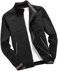 [アスペルシオ] ブルゾン ジップアップ ジャンパー メンズ アウトドア ジャンバー ma-1 ma1 防寒 暖かい アッタカ 防風 裏地 花柄 長袖 ながそで ナガソデ ミリタリー ジャケット ジャケ コート ジップ ライトアウ [オフブラック] [3XL]