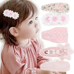 【新着商品】子供 ヘアピン 赤ちゃん ベビー ヘアクリップ キッズ 女の子 こども 子供用 5点セット パッチン ぱっちんどめ パッチン留め ピン留め BIANHUAN ヘアアクセサリー かわいい おしゃれ リボン 子供 おしゃれ 安全 痛くない シンプル 無