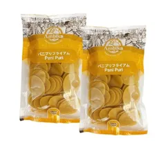 AMBIKA Panipuri Papad パーニープーリーパパド 200g ×2袋 パニプリ フライアム シェル インドのおやつ Pani Puri ゴールガッパー