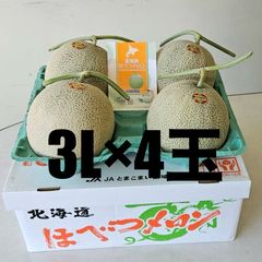 北海道産 アサヒメロン 大玉 4玉 8kg 赤肉メロン 北海道 - メルカリ