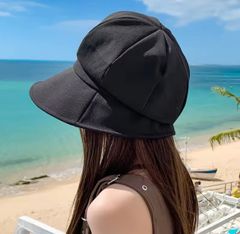レディース 日よけ帽子 大きなつば 帽子 女性 大人 帽子 ハット 大学生 おしゃれ 軽量 帽子 ブラック 女性 大人 大学生 帽子 ハット おしゃれ プレゼント 海 ビーチ 旅行 リゾート 人気 日よけ帽子