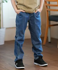 【ムラスポ公式】新品 Lee リー キッズ デニム ロングパンツ ペインターパンツ LK1389-C293 ムラサキスポーツ限定