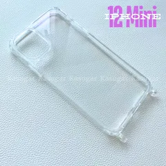 ストラップ用 iPhone12mini ストラップホール付き クリア スマホ ケース 取り外し可能 落下防止 ショルダー クロスボディ iPhone 透明 スマホ ケース スマホケース KASUGAR No.110