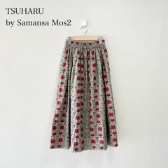 TSUHARU by Samansa Mos2 サマンサモスモス ツハル TSUHARU LIBERTY リバティ African Marigold柄スカート