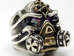 Travis Walker トラヴィスワーカー リング シルバー×ダイヤ×ルビー TRAVIS WALKER JAPAN TOUR 2025】 . Double OG Skull Ring