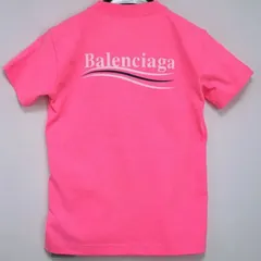 BALENCIAGA バレンシアガ T-shirt logo キャンペーンロゴ Tシャツ ピンク XSサイズ 612964 TJVF7 5713のサムネイル