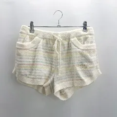 ◇ Θ gelato pique ジェラートピケ ウエストゴム　ショートパンツ ルームウェア サイズ1 ホワイト系 レディース E  【1503050021081】