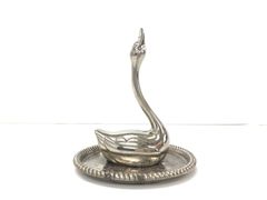 リングトレー アクセサリートレー トレイ 皿 器 ジュエリー 小物入れ スワン 白鳥 アクセサリー 収納 プレート インテリア アンティーク