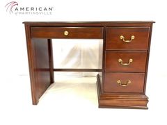 【アメリカ家具】片袖デスク 書斎 オフィス 机 アンティーク ビンテージアメリカ家具 AMERICAN OF MARTINSVILLE ☆AD3HK-2