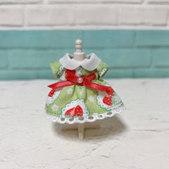 ミニチュアドール服 女の子サイズ 男の子サイズ いちごのお揃いコーデ