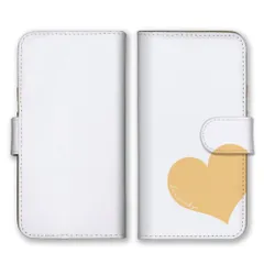 Galaxy S23 SC-51D SCG19 ケース 手帳型 ギャラクシーS23 スマホケース 携帯ケース ハート シンプル 推し色 ワンポイント 恋 可愛い かわいい パステル ホワイト 白色 カラー05