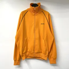【中古】80s adidas 西ドイツ製 トラックジャケット サイズL イエロー アディダス[17]