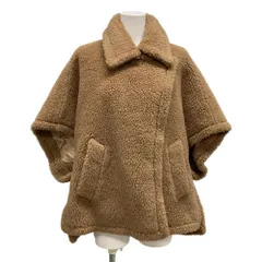 あんしん鑑定利用　Max Mara テディベア　ポンチョコート　カシャ美品 あんしん鑑定利用 Max Mara テディベア ポンチョコート カシャ美