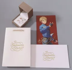【中古】銀製品・指輪・アクセサリー(キャラクター) 鳴上嵐 誓言リングセット ピンクゴールド フリーサイズ 「あんさんぶるスターズ!!」 中国6周年記念グッズ