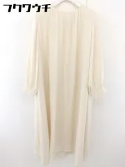 ◇ merlot plus メルロープリュス 長袖 膝下丈 ワンピース ベージュ レディース  【中古】 【1110070011123】のサムネイル