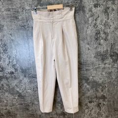 ☆vis☆ビス♪テーパード♪スラックス♪ハイウエスト♪グレー♪ウエストゴム(S)