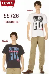 Levi's 55726 Tee Shirts リーバイス Tシャツ CREW T-SHIRT 501 LOGO 501 ロゴ トレードマーク クルーネック Tシャツ【Levis ポップ レトロ グラフック セットインネック Tシャツ バットウィング