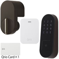 キュリオロック Q-SL2/T セット(キュリオハブ、キュリオパッド付) ブラウン Qrio Lock Q-SL2/T Set (Qrio Hub, Qrio Pad) Brown