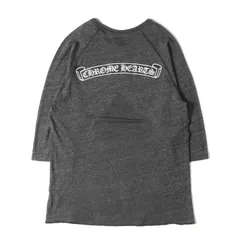 CHROME HEARTS クロムハーツ Tシャツ サイズ:L ビッグフレアニー ヘンリーネック 7分袖 Tシャツ ヘザーブラック 黒 USA製 トップス カットソー 長袖【メンズ】のサムネイル
