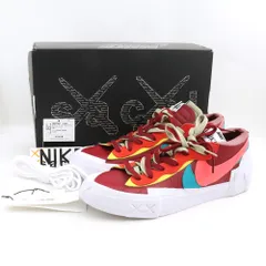 28cm NIKE × SACAI × KAWS Blazer Low Team Red