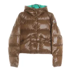 【美品】MONCLER　スタジャン型ダウンジャケット　ブラウン　レザー 2025年最新】MONCLER スタジャンの人気アイテム - メルカリ