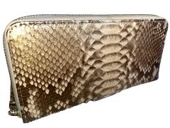 サロンドアルファード ロングウォレット パイソンレザー 長財布 - メルカリ