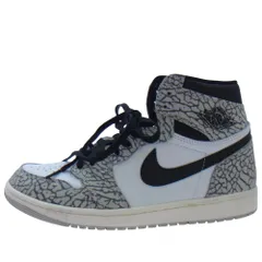 NIKE ナイキ DZ5485-052 Air Jordan 1 High OG White Cement Safari エアジョーダン 1 ハイ OG ホワイトセメント サファリ 27cm【中古】