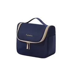 【新着商品】ポーチ ポーチ 化粧品入れ 旅行用 パッキングポーチ 洗面用具 大きめ 吊り下げ 化粧品 ポーチ 旅行 化粧水 コスメポーチ トイレタリーバッグ 大容量 メイクポーチ トラベルポーチ (青) 化粧ポーチ ALLMIRA