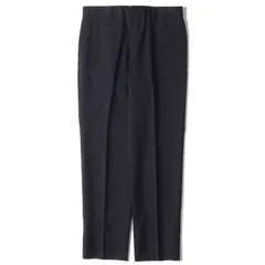 美品 LOEWE ロエベ パンツ サイズ:48 近年モデル ウールモヘア スラックス パンツ FD1006 トラウザー ネイビー 紺 イタリア製 ブランド ボトムス ズボン フォーマル オフィス カジュアル シンプルのサムネイル