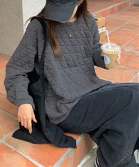 【日本倉庫即納】 キルティングトレーナー レディース 韓国