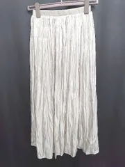 ◇ ◎ ●未使用● Θ GRL グレイル ギャザー 光沢感 ロング フレア スカート サイズS グレー シルバー レディース P  【1410160015612】