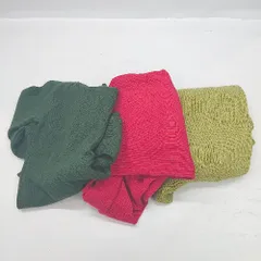 ◇ Θ 《 Discoat ディスコート まとめ売り3点セット サイズF タートルネック ニット セーター レディース 》 E  【1503060009147】