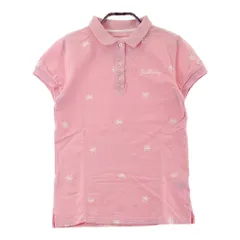 サイズ：0 JACK BUNNY ジャックバニー  半袖ポロシャツ 花 刺繍総柄 ピンク系 [240101333241]# ゴルフウェア レディース ストスト