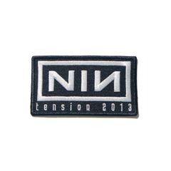 ナインインチネイルズ 新品・正規品 NIN パッチ ワッペン バンド ロゴ 黒 Tension 2013