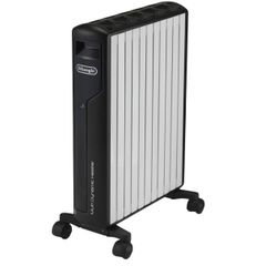 【リモコンなし/本体のみ】デロンギ(DeLonghi) マルチダイナミックヒーター ピュアホワイト+マットブラック [10~13畳用] MDH15-BK ゼロ風 中古現状品