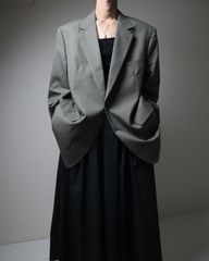 USA made Brooks Brothers single breasted tailored jacket USA製 ブルックスブラザーズ シングル ブレステッド テーラードジャケット オーバーサイズ モスグレー